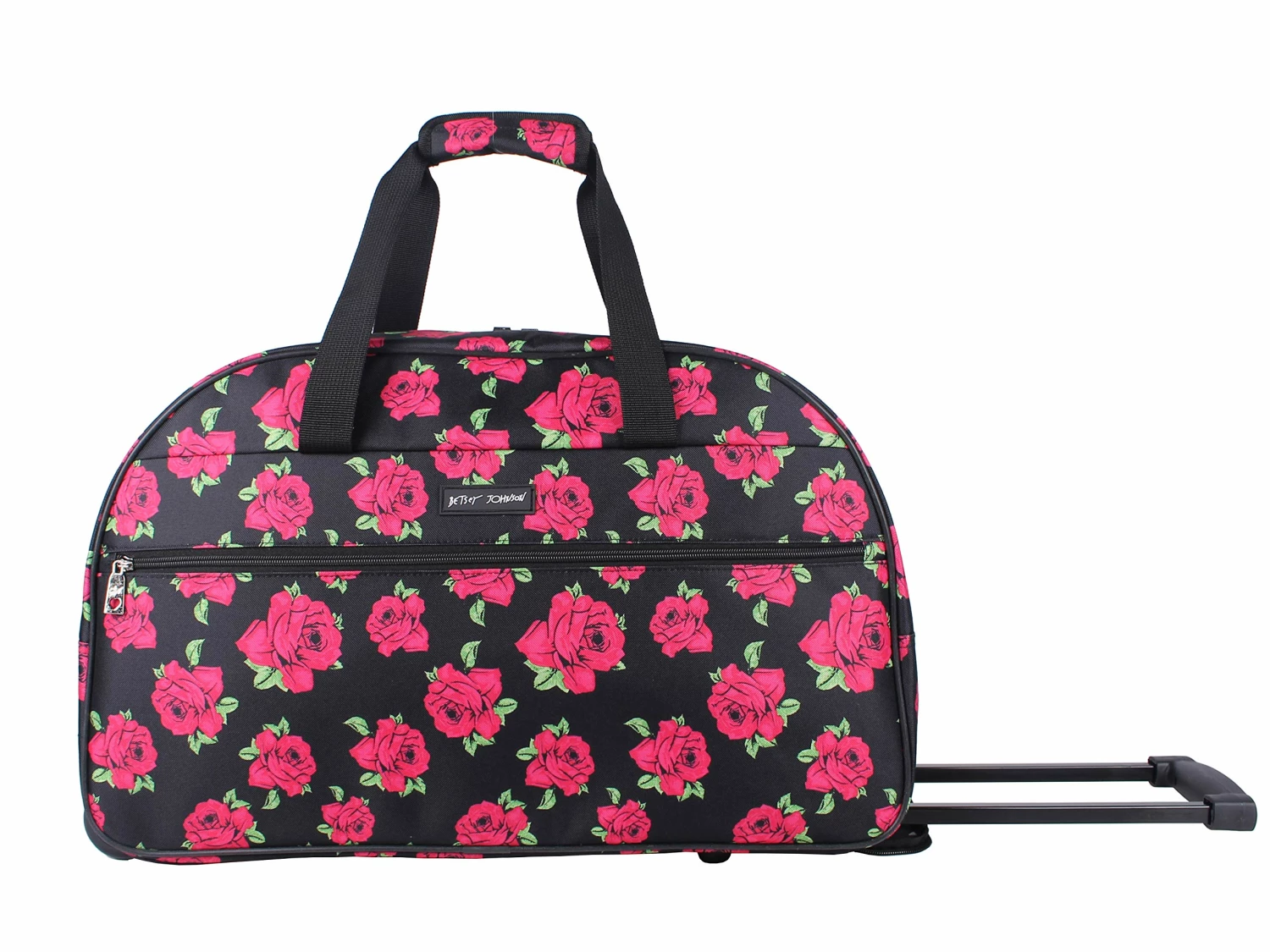 Betsey Johnson Luggage Designer Pattern Suitcase Wheeled Duffel Carry On Bag (Paris Love) (One Size, Covered Roses) 5 Betsey Johnson Luggage Designer Pattern Suitcase Wheeled Duffel Carry On Bag (Paris Love) (One Size, Covered Roses) - Image 5