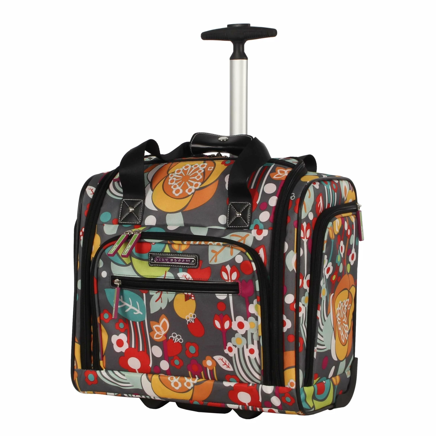 Lily Bloom 15" Under The Seat Design Pattern Carry On Bag With Rolling Wheels (One Size, Bliss) 1 Lily Bloom 15" Under The Seat Design Pattern Carry On Bag With Rolling Wheels (One Size, Bliss)