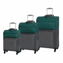 It Luggage Duotone 4 Wheel Lightweight Cabin Suitcase, 53 Cm, 34 L, Teal Green + Steel Grey -TRAVELPRO Sales 81EqpNp0kDL
