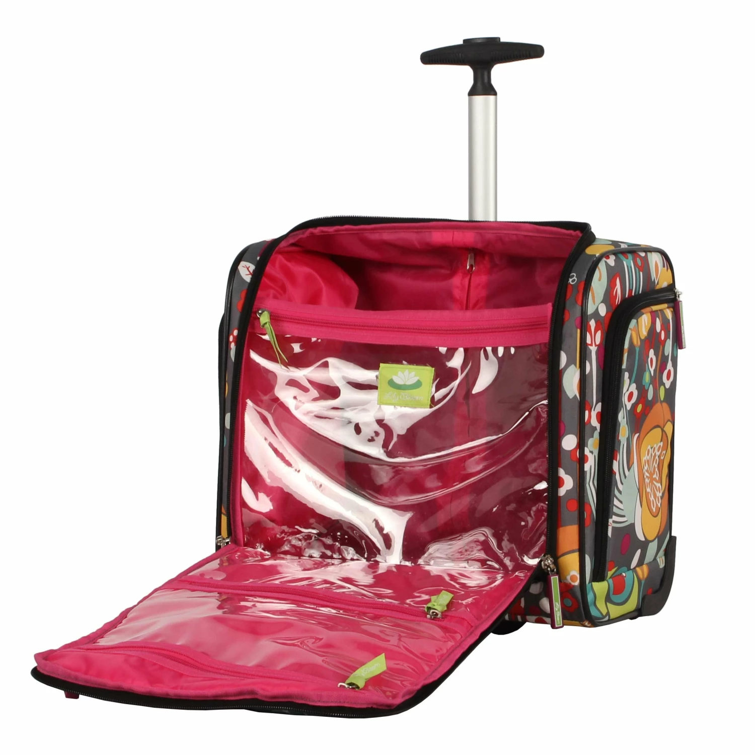 Lily Bloom 15" Under The Seat Design Pattern Carry On Bag With Rolling Wheels (One Size, Bliss) 4 Lily Bloom 15" Under The Seat Design Pattern Carry On Bag With Rolling Wheels (One Size, Bliss) - Image 4