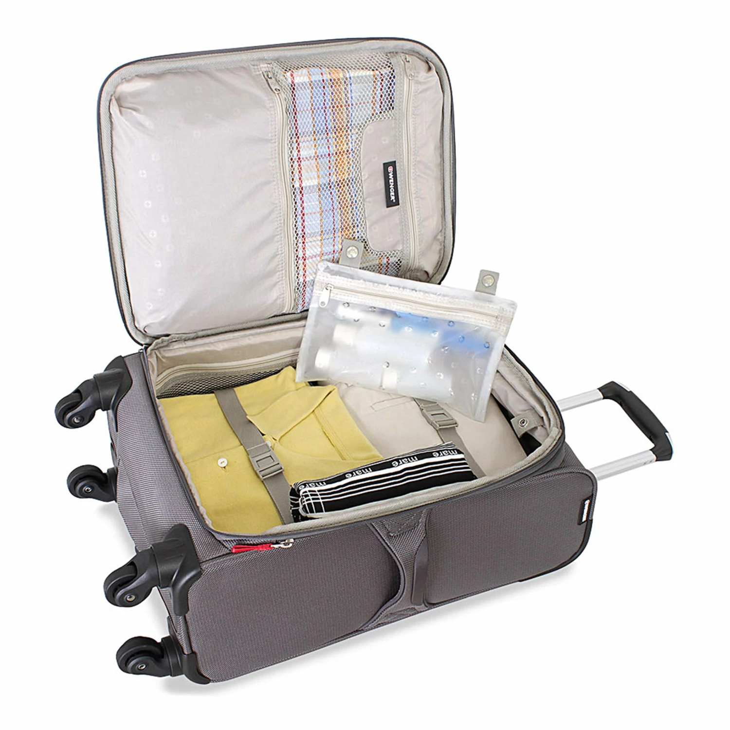 SWISSGEAR 7362 3-Piece Expandable Lightweight Rolling Spinner Luggage Set | Wheeled Travel Suitcases | 20-inch, 24-inch, 28-inch - Gray 7 SWISSGEAR 7362 3-Piece Expandable Lightweight Rolling Spinner Luggage Set | Wheeled Travel Suitcases | 20-inch, 24-inch, 28-inch - Gray - Image 7