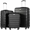 COOLIFE Luggage 3 Piece Set Suitcase Spinner Hardshell Lightweight TSA Lock