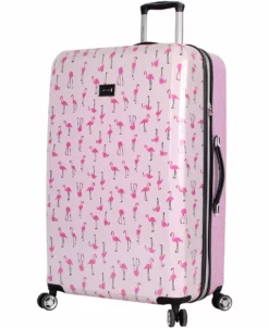 Betsey Johnson 4 Pieces Luggage Set - ABS+PC Hardside Lightweight Durable Rolling Suitcase With Spinner Wheels - Set Includes; 15", 20", 26", 30" -TRAVELPRO Sales 81KX6knrW L