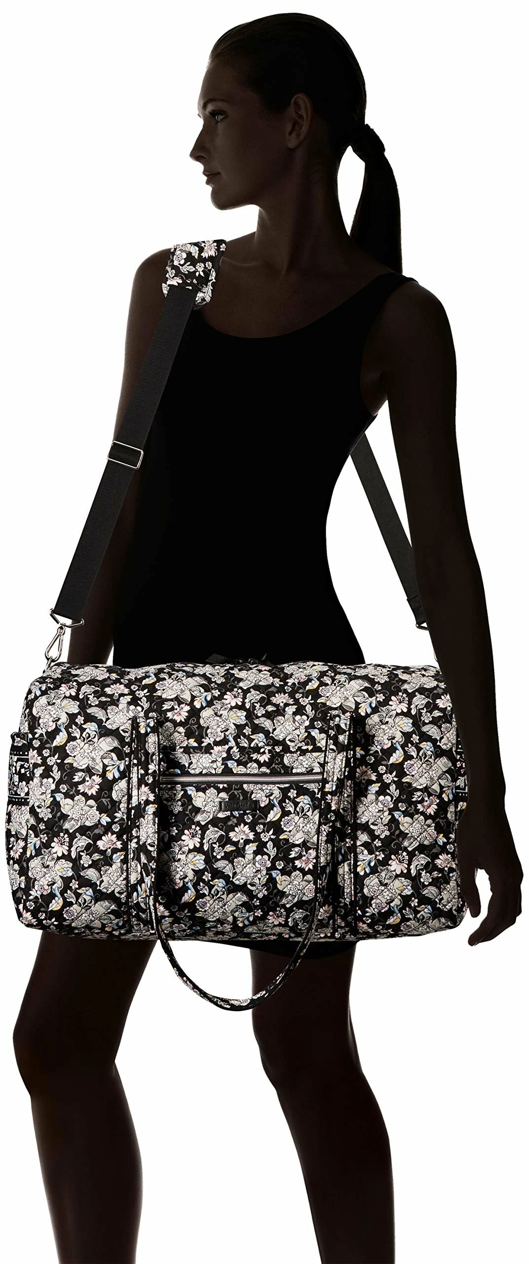 Vera Bradley Women's Signature Cotton Large Travel Duffel Travel Bag, Holland Garden, One Size 2 Vera Bradley Women's Signature Cotton Large Travel Duffel Travel Bag, Holland Garden, One Size - Image 2