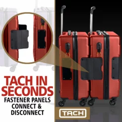 TACH TUFF 3-Piece Hardcase Connectable Luggage & Carryon Travel Bag Set | Rolling Suitcase With Patented Built-In Connecting System | Easily Link & Carry 9 Bags At Once (wine Red) -TRAVELPRO Sales 81mOEotGOeL