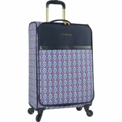 Tommy Bahama Lightweight Spinner Luggage - Expandable Suitcases For Men And Travel With Rolling Wheels, Pink/Blue