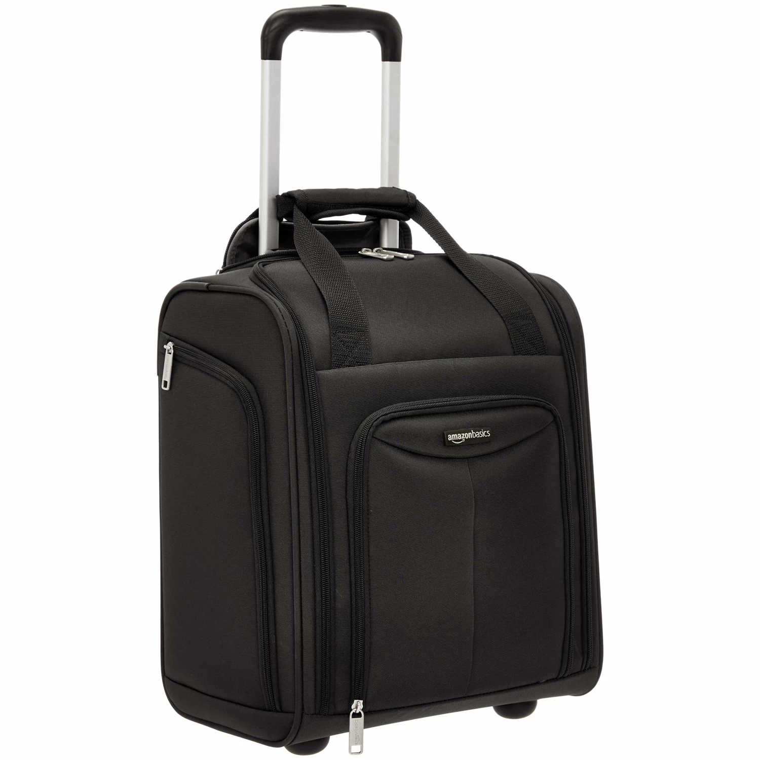 AmazonBasics Underseat Rolling Luggage - Large, Black 1 AmazonBasics Underseat Rolling Luggage - Large, Black