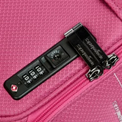 AmazonBasics Lightweight Luggage, Softside Spinner Travel Suitcase With Wheels - 22 Inch, Pink -TRAVELPRO Sales 916t90BQTxL