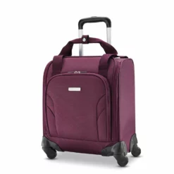 Samsonite Underseat Spinner With USB Port Carry-On Luggage, Purple, One Size