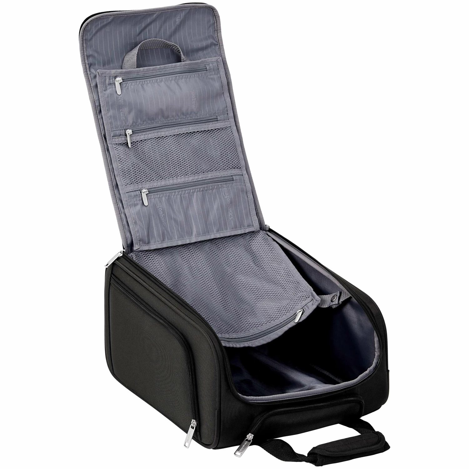 AmazonBasics Underseat Rolling Luggage - Large, Black 2 AmazonBasics Underseat Rolling Luggage - Large, Black - Image 2