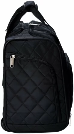 AmazonBasics Underseat Carry-On Rolling Travel Luggage Bag - Black Quilted -TRAVELPRO Sales 91UGhmawijL