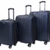Kenneth Cole Reaction Renegade 3-Piece Lightweight Hardside Expandable 8-Wheel Spinner Travel Luggage Set: 20" Carry-on, 24", 28" Suitcases, Navy