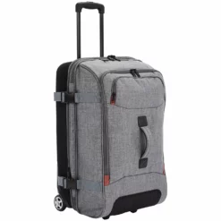 AmazonBasics Rolling Travel Duffel Bag Luggage With Wheels, Medium, Grey