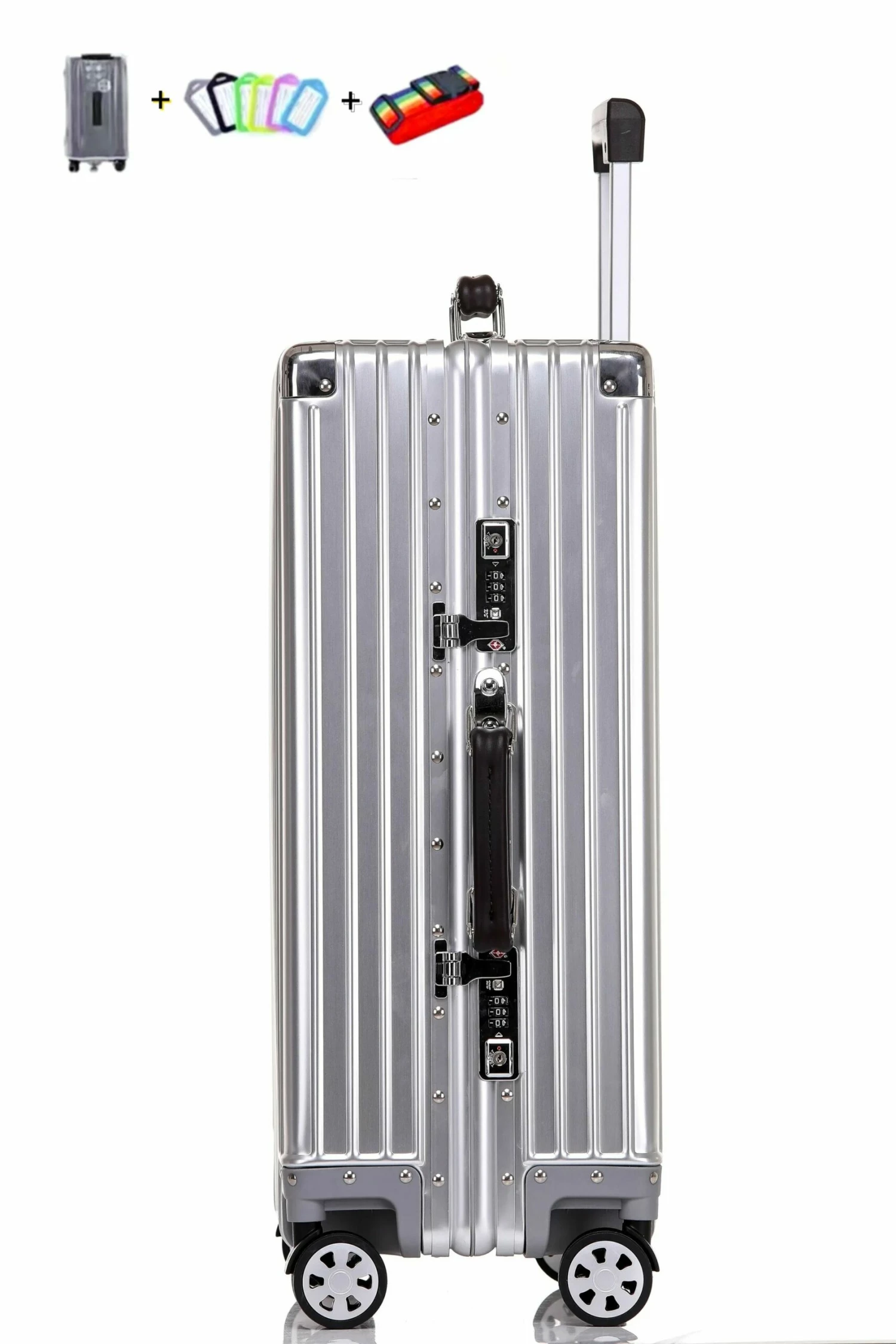 Aluminum Magnesium Designer Luggage Male And Female Universal Wheel 6 Aluminum Magnesium Designer Luggage Male And Female Universal Wheel - Image 6