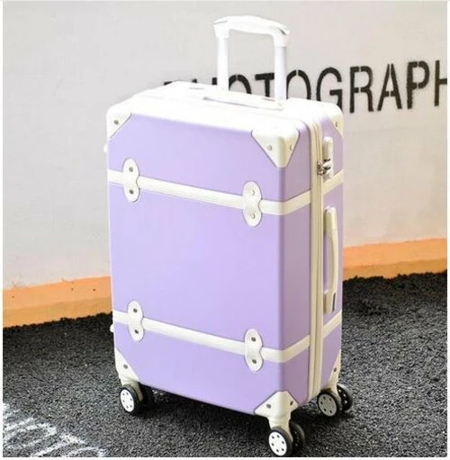 Carrylove Women Spinner Abs Retro Luggage 20"22"24"26" Trolley Bag 12 Carrylove Women Spinner Abs Retro Luggage 20"22"24"26" Trolley Bag - Image 12
