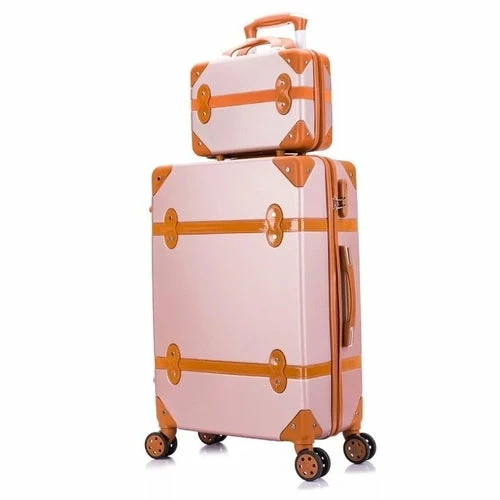 Carrylove Women Spinner Abs Retro Luggage 20"22"24"26" Trolley Bag 6 Carrylove Women Spinner Abs Retro Luggage 20"22"24"26" Trolley Bag - Image 6