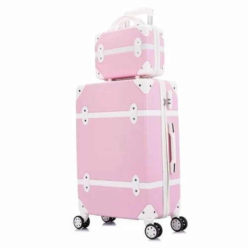 Carrylove Women Spinner Abs Retro Luggage 20"22"24"26" Trolley Bag 11 Carrylove Women Spinner Abs Retro Luggage 20"22"24"26" Trolley Bag - Image 11