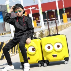 Cartoon Child Trolley Luggage ABS+PC Girls And Boys Suitcases Travel -TRAVELPRO Sales Cartoon child trolley luggage ABS PC girls and boys suitcases Travel universal wheel student combination rolling