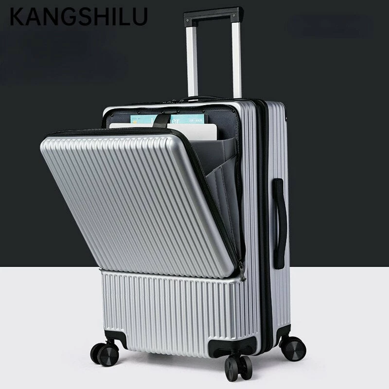 KANGSHILU Aluminum Frame 20 Inches Travel Suitcases Universal Wheel 5 KANGSHILU Aluminum Frame 20 Inches Travel Suitcases Universal Wheel - Image 5