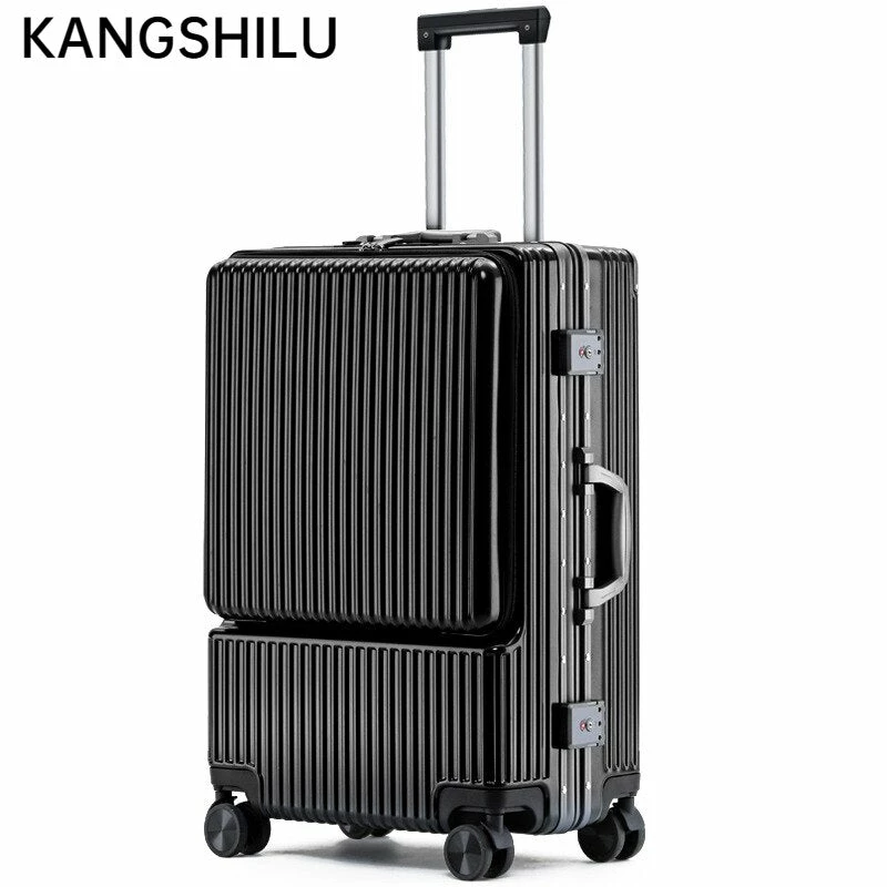 KANGSHILU Aluminum Frame 20 Inches Travel Suitcases Universal Wheel 1 KANGSHILU Aluminum Frame 20 Inches Travel Suitcases Universal Wheel
