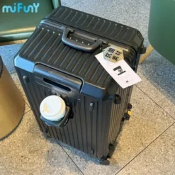 MIFUNY Travel Luggage With Cup Holder Aluminum Frame Suitcase Large 18 MIFUNY Travel Luggage With Cup Holder Aluminum Frame Suitcase Large -TRAVELPRO Sales MIFUNY Travel Luggage with Cup Holder Aluminum Frame Suitcase Large Capacity Carry on Luggage Pull Rod.jpg 640x640 68b2beee 9285 4428 b4ef d0c14d82d662