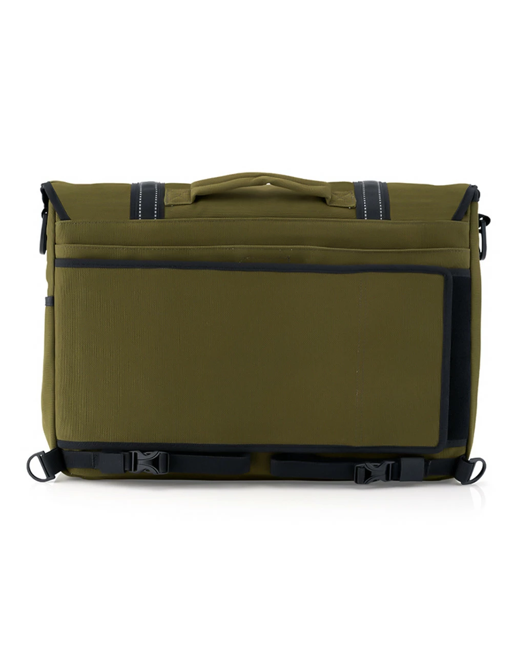 Viking Duo-tone Medium Motorcycle Messenger Bag Green/Black 4 Viking Duo-tone Medium Motorcycle Messenger Bag Green/Black - Image 4