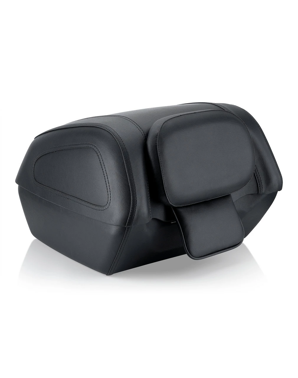 Viking Challenger Large Leather Wrapped Hard Motorcycle Trunk 4 Viking Challenger Large Leather Wrapped Hard Motorcycle Trunk - Image 4