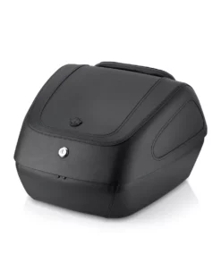 Viking Challenger Large Leather Wrapped Hard Motorcycle Trunk