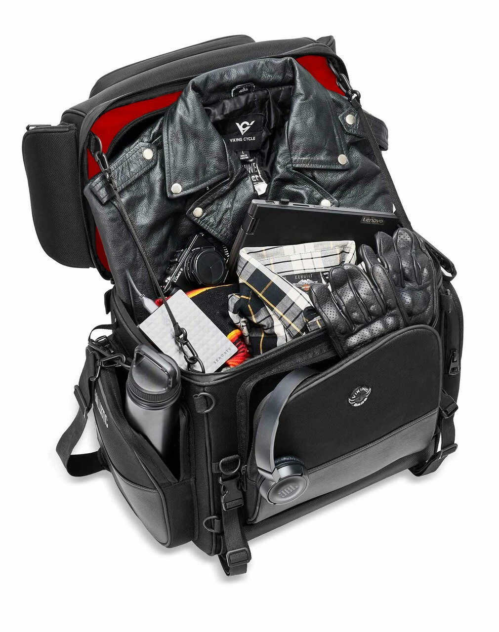 Viking Voyage Premium XL Motorcycle Sissy Bar Bag - Image 4