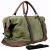 Canvas Leather Travel Bags | Bag Men Vintage Weekend Canvas - Vintage