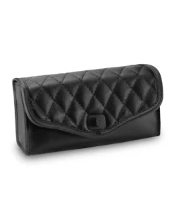 Viking Iron Born Diamond Stitch Leather Motorcycle Handlebar Bag