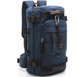 Luodun 2018 New Arrival Anvas Leather Men Travel Bags Carry On Luggage Bags Men Duffel Bags