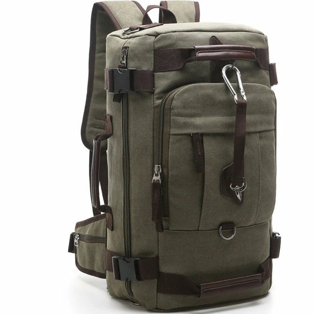 Luodun 2018 New Arrival Anvas Leather Men Travel Bags Carry On Luggage Bags Men Duffel Bags 2 Luodun 2018 New Arrival Anvas Leather Men Travel Bags Carry On Luggage Bags Men Duffel Bags - Image 2