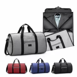 Waterproof Travel Bag Mens Garment Bags Women Travel Shoulder Bag 2 In 1 Large Luggage Duffel Totes