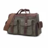 Vintage Canvas Leather Men'S Travel Bags Carry On Luggage Bags Men Duffel Bags Travel Tote Large