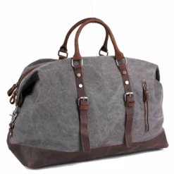Vintage Multifunctional Large Capacity Carry On Canvas Luggage Bag For Men Duffel Bags Weekend