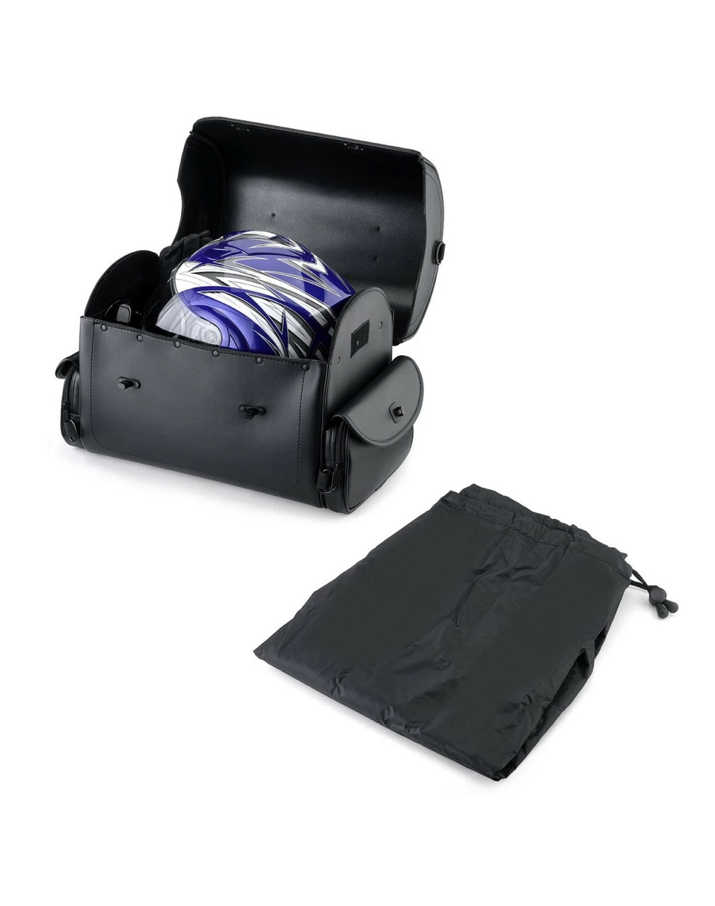 Viking Century Medium Leather Motorcycle Roll Bag 4 Viking Century Medium Leather Motorcycle Roll Bag - Image 4